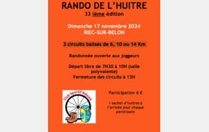 RANDO DE L'HUITRE