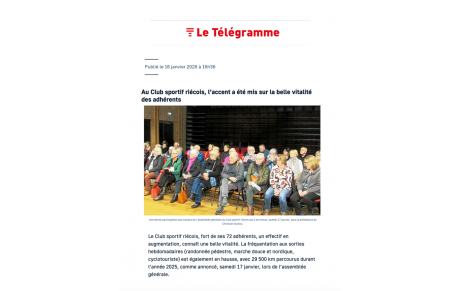 Assemblée Générale du 17 Janvier 2026